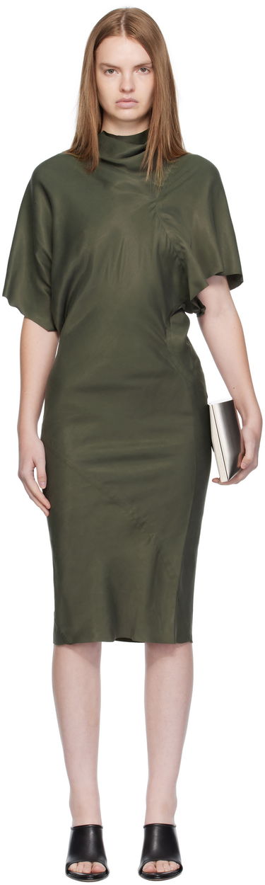 Šaty Rick Owens Rick Owens Seb Midi Dress Zelené | RP02E4543 HSCH, 0