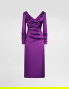 Dolce & Gabbana Stretch Satin Longuette Dress