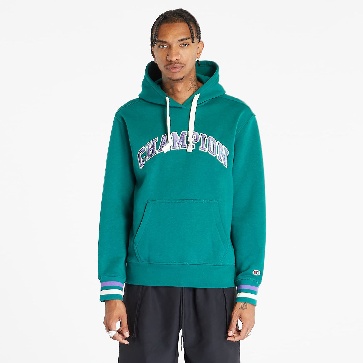 Mikina Champion Sweatshirt Hoodie Zelené | 219174 CHA GS571, 0
