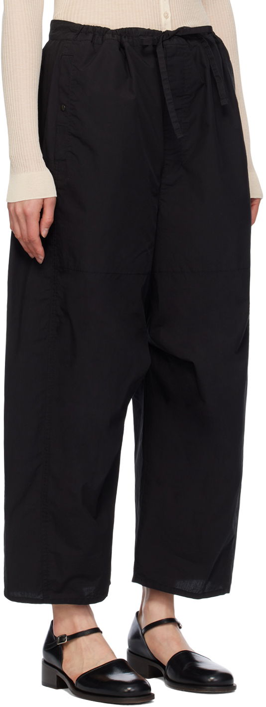 Nohavice LEMAIRE Cropped Drawstring Trousers Čierna | PA1110 LF1218, 1