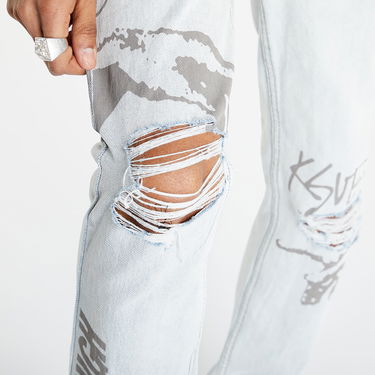 Džínsy Ksubi Chitch Flyer Jeans Trashed Denim Modrá | 5000007238, 3