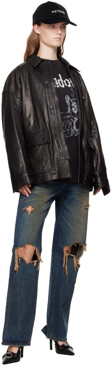 Džínsy We11done Distressed Jeans Modrá | WD-DP2-24-328-W-BL, 3