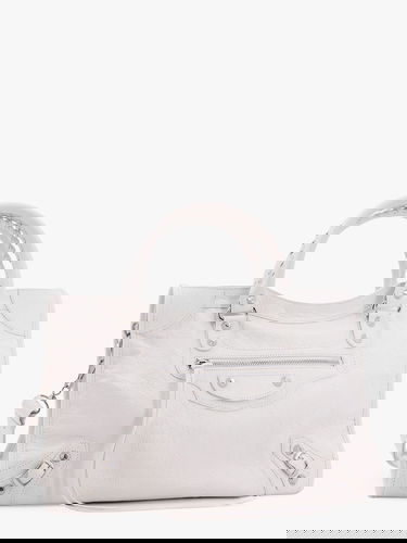 Kabelka Balenciaga White Leather City Media Bag Biela | 8230582AA9S9104, 2