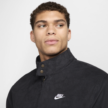 Bunda Nike Club Corduroy Harrington Jacket men Windbreaker Čierna | FZ0631-010, 3