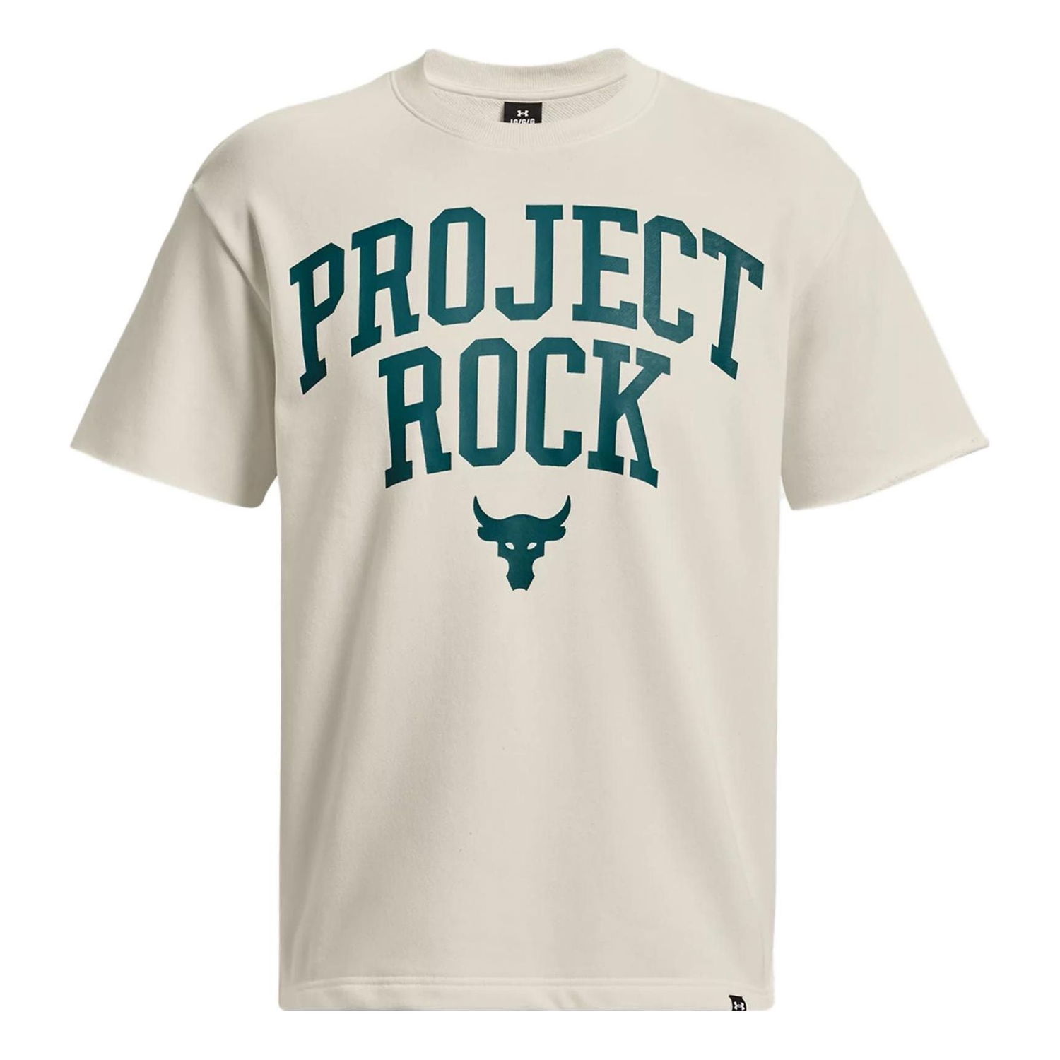 Tričko Under Armour Project Rock Heavyweight Terry Short Sleeve T-Shirt Béžová | 1377435-130, 0