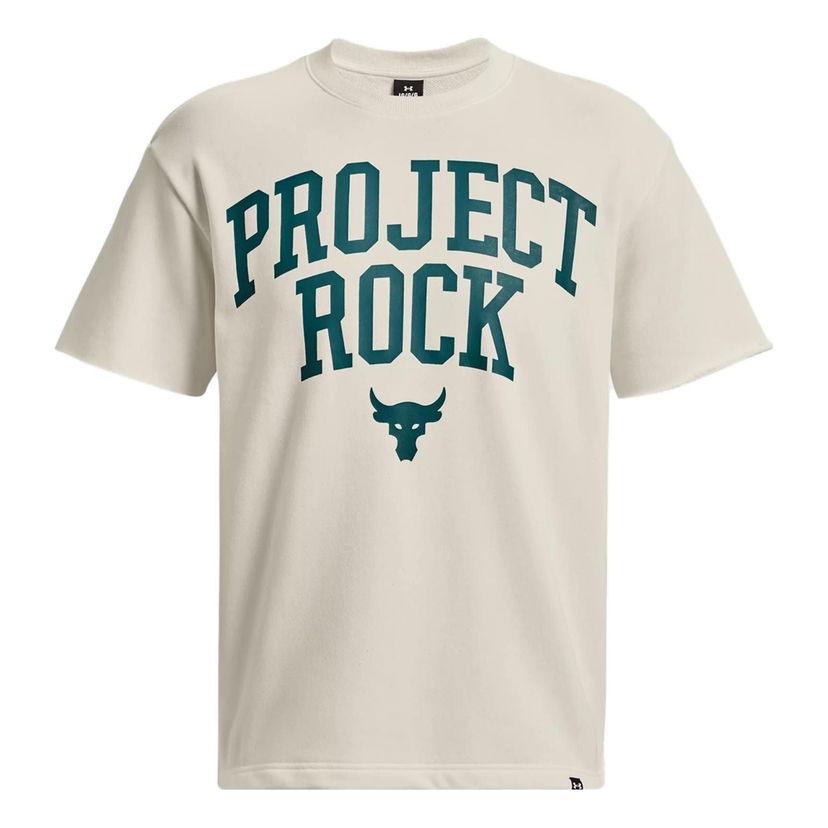 Tričko Under Armour Project Rock Heavyweight Terry Short Sleeve T-Shirt Béžová | 1377435-130