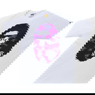 Tričko BAPE Color Camo Big Ape Head Tee Biela | 1G30 110 027 WHITE PURPLE, 1