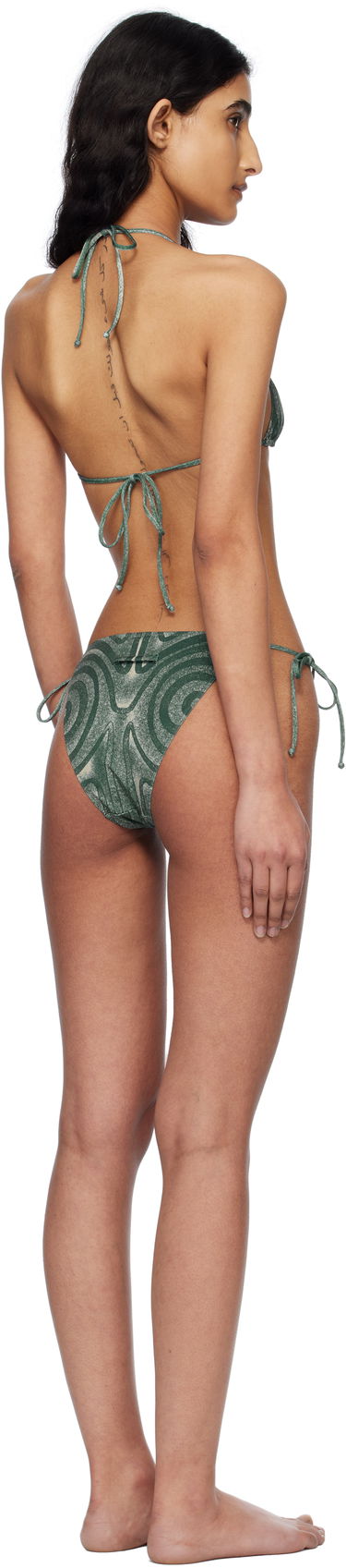 Plavky Jean Paul Gaultier Jean Paul Gaultier 'The Spirale' Bikini Zelené | 25/34-F-BS024-J587-0351, 2