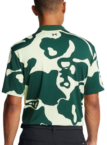 Polo tričko Under Armour Abstract Print Short Sleeve Performance Polo Shirt Zelené | 1387136-383, 1