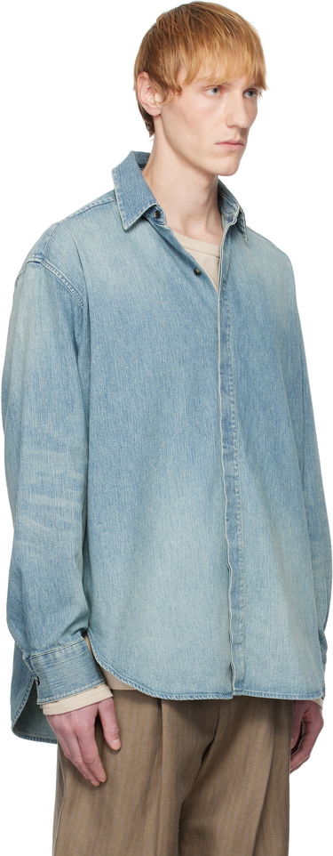 Košeľa Fear of God Fear of God Denim Button Up Shirt Modrá | FGE250-5011DNM, 1