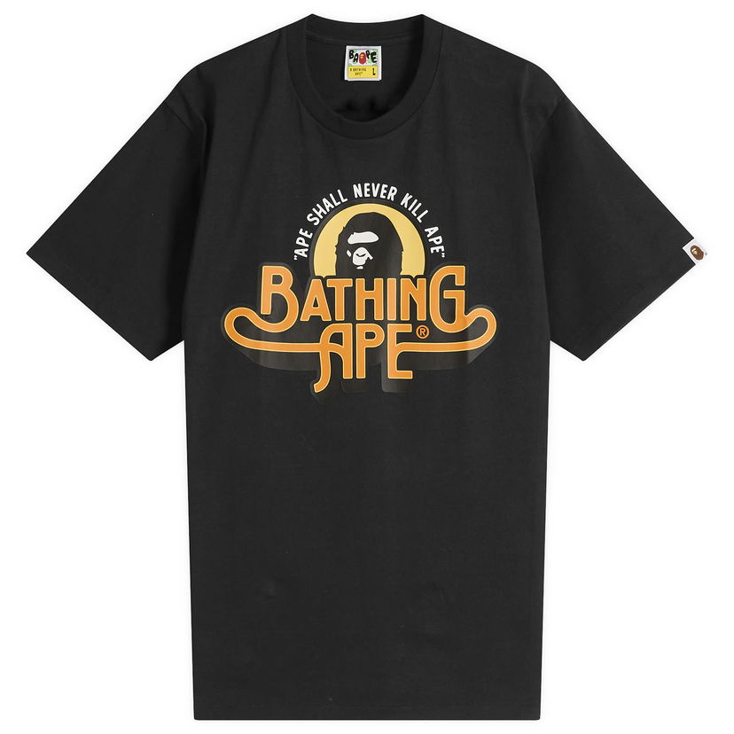 Tričko BAPE Bathing Ape Garment Logo T-Shirt, Size X-Large Čierna | 001TEL801048M-BLK