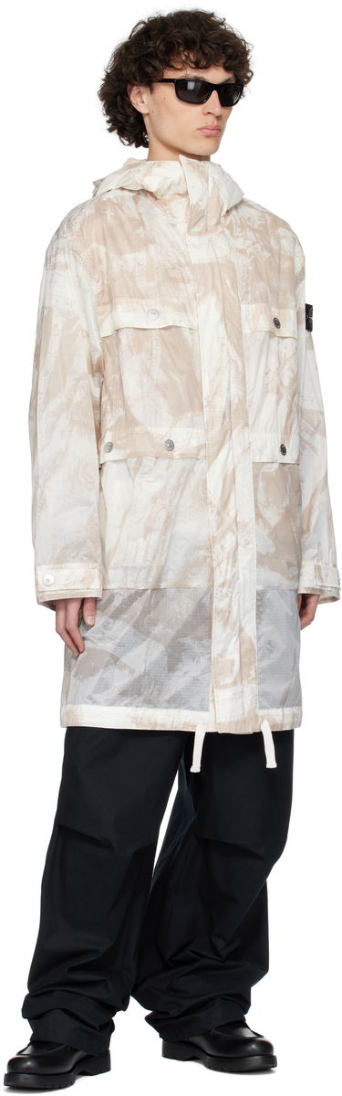 Parka Stone Island Stone Island UV-Reactive Scan Camo Ripstop Parka Béžová | K1S15 7100011 S00E2, 4
