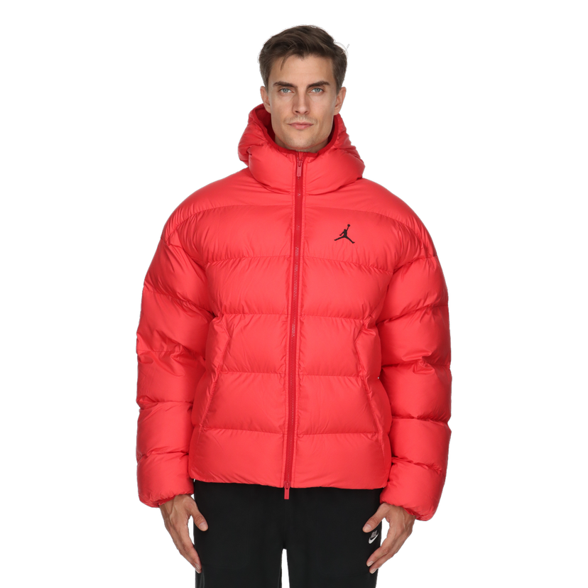 Prešívaná bunda Nike Brooklyn Hooded Puffer Jacket Červená | HV0532-687