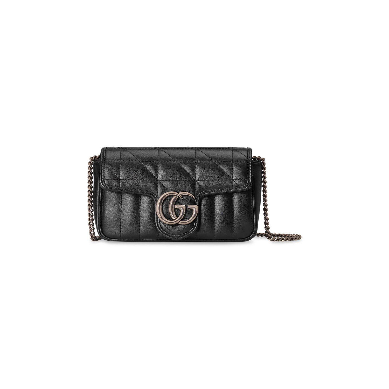Taška cez rameno Gucci GG Marmont Super Mini Bag Čierna | 476433 DTD5N 1000, 1