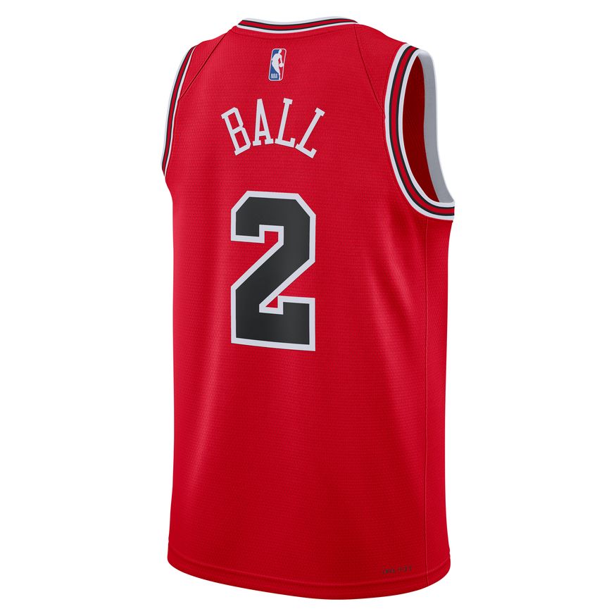 Dres Nike Dri-FIT NBA Ball Lonzo Chicago Bulls Icon Edition 2022/23 Swingman Jersey Červená | DN2000-660, 1