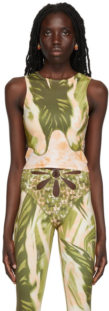 Tielko Collina Strada Collina Strada Tie-Dye Print Tank Top Zelené | XX3196, 0