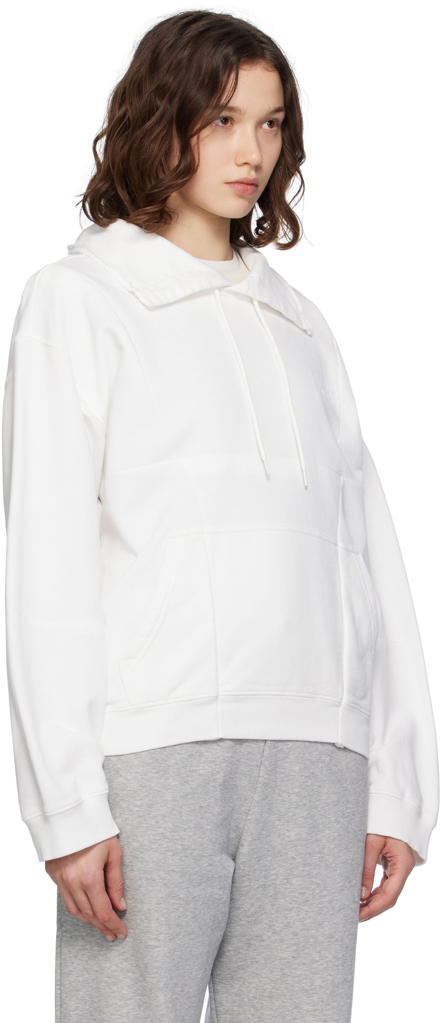Mikina Maison Margiela MM6 Maison Margiela Collared Sweatshirt Biela | S52GU0245 M25014, 1