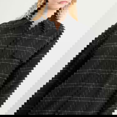 Košeľa YMC Wray Checked Shirt, Size X-Small Čierna | Q2ZAJ-01, 5