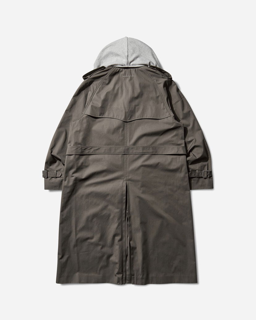 Trenčkot Maison Margiela Hooded Trench Coat Šedá | SH0AH0005 860