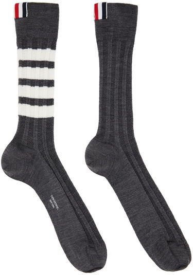 Ponožky Thom Browne Thom Browne 4-Bar Merino Wool Socks Šedá | MAS136A-Y1020, 0