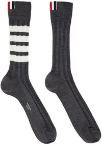Thom Browne 4-Bar Merino Wool Socks