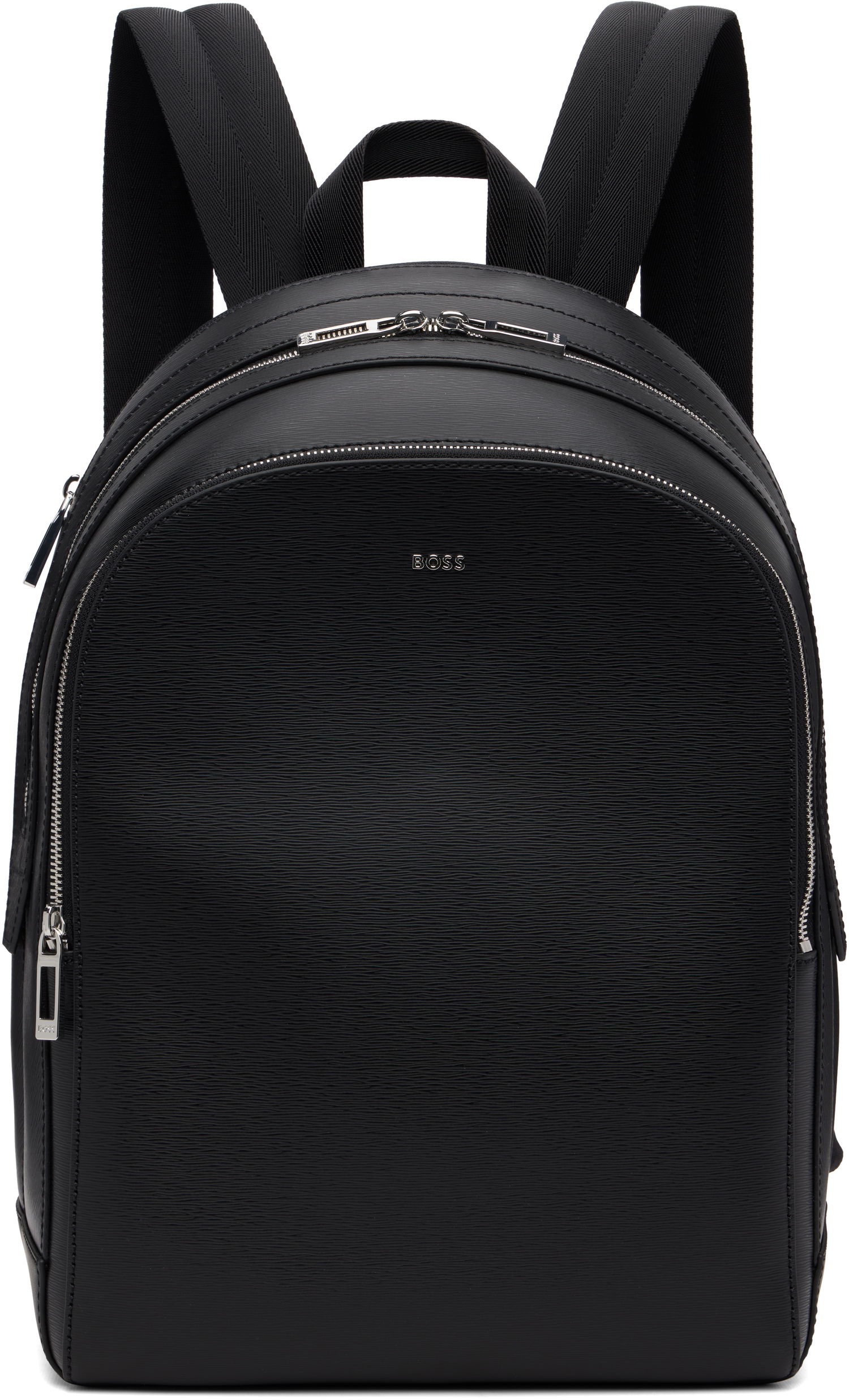 Batoh BOSS BOSS Leather Backpack Čierna | 50548273, 0