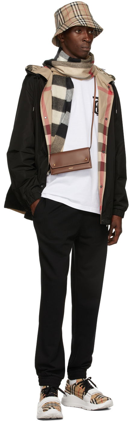 Šál Burberry Cashmere Mega Check Scarf Beige Béžová | 8018175, 1