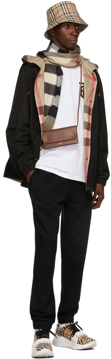 Šál Burberry Cashmere Mega Check Scarf Beige Béžová | 8018175, 1