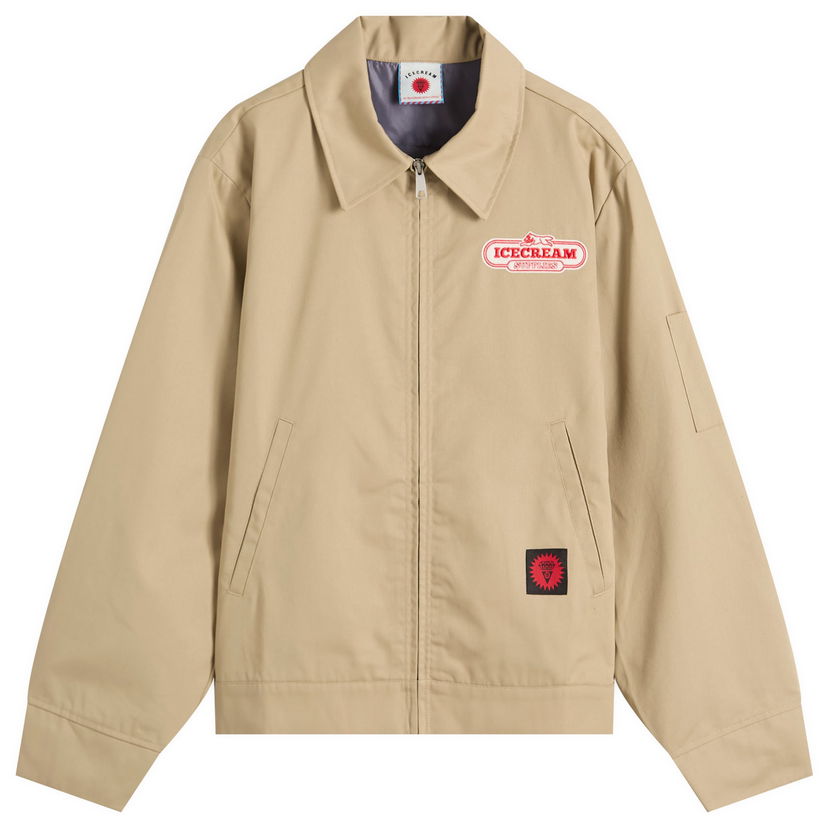 Bunda BBC IceCream IC Supplies Work Jacket, Size Large Béžová | IC25305-BRN