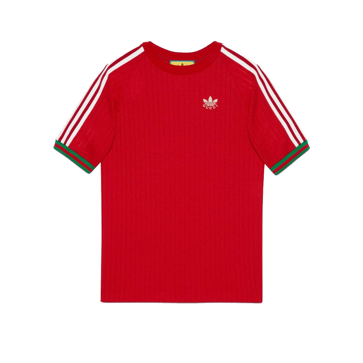 Tričko Gucci adidas x Jersey T-shirt Red Červená | 700486 XJEJT 6429, 0