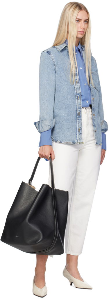 Kabelka TOTEME TOTEME Belted Tote Bag Čierna | 234-WAL853-LE0030, 3