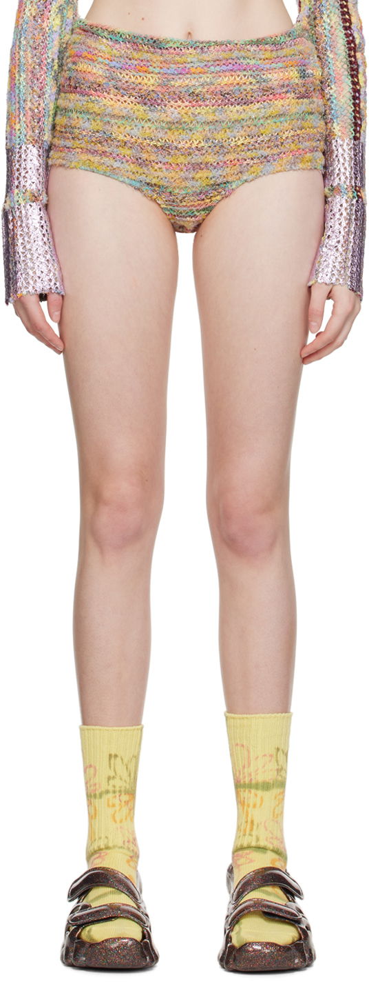 Nohavičky Collina Strada Collina Strada Vitelli Edition Tap Knit Shorts Rôznofarebný | XXV6420 RECYCLED YARN, 0