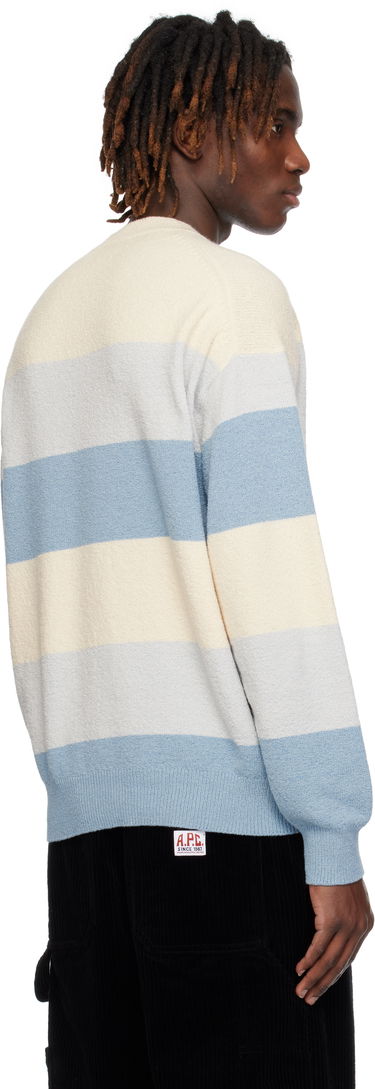 Sveter KENZO Kenzo Paris Embroidered Striped Sweater Modrá | FF55PU7063CC, 2