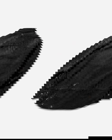 Košeľa OAMC Dyed Distressed Denim Shirt with Chest Pocket Čierna | OAF5MS14AP-TE714 999, 2