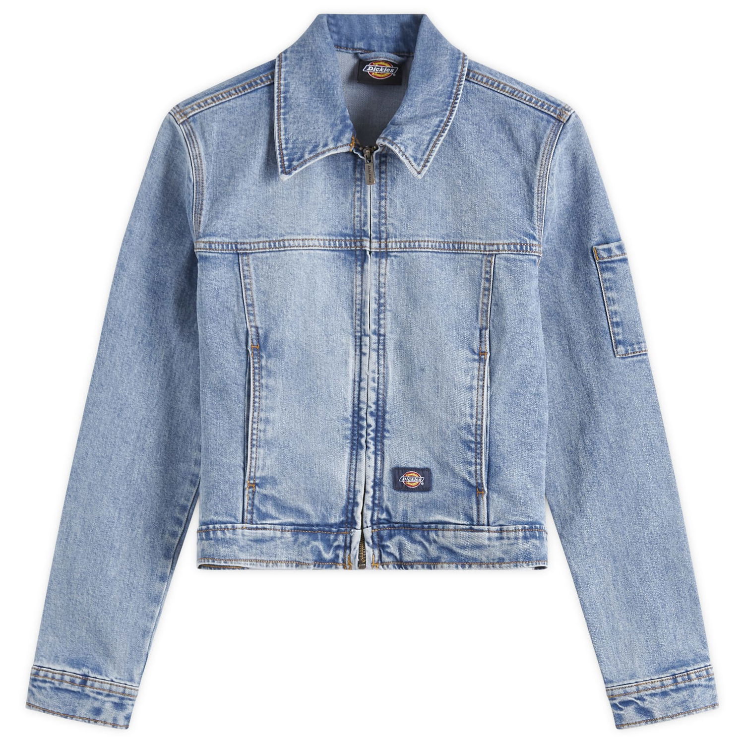 Bunda Dickies Women's Slim Denim Jacket Modrá | DK0A4ZANK211, 1