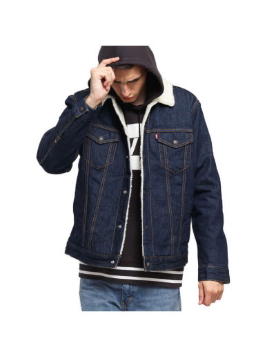 Bunda Levi's Type 3 Sherpa Trucker Navy | 16365-0084