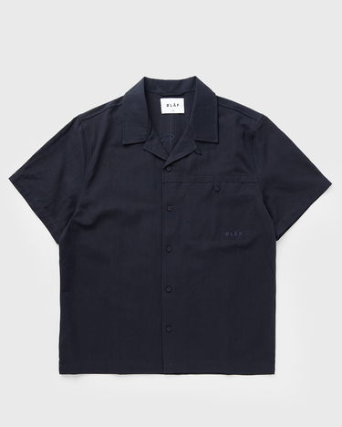 Košeľa ØLÅF Linen Camp Collar Shirt Navy | M210304-NAVY, 0
