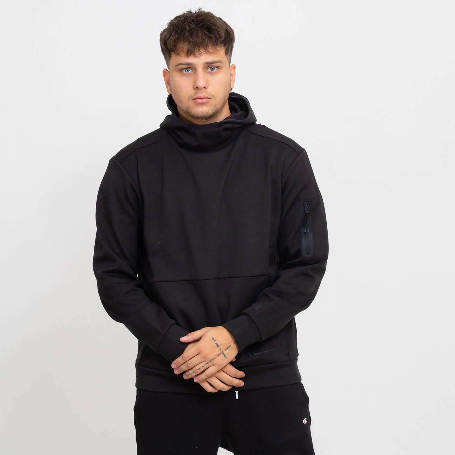 Mikina Champion Hooded Sweatshirt Čierna | 219154-KK001, 0