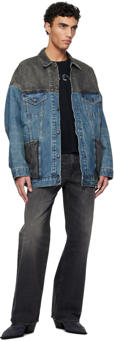 Bunda R13 R13 Lacey Denim Trucker Jacket Modrá | R13WD210-D271A, 3