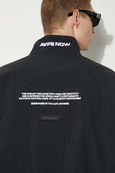 Vetrovka AAPE by A Bathing Ape AAPE Oversize Track Jacket AAPLJM7640XXM Čierna | AAPLJM7640XXM, 5