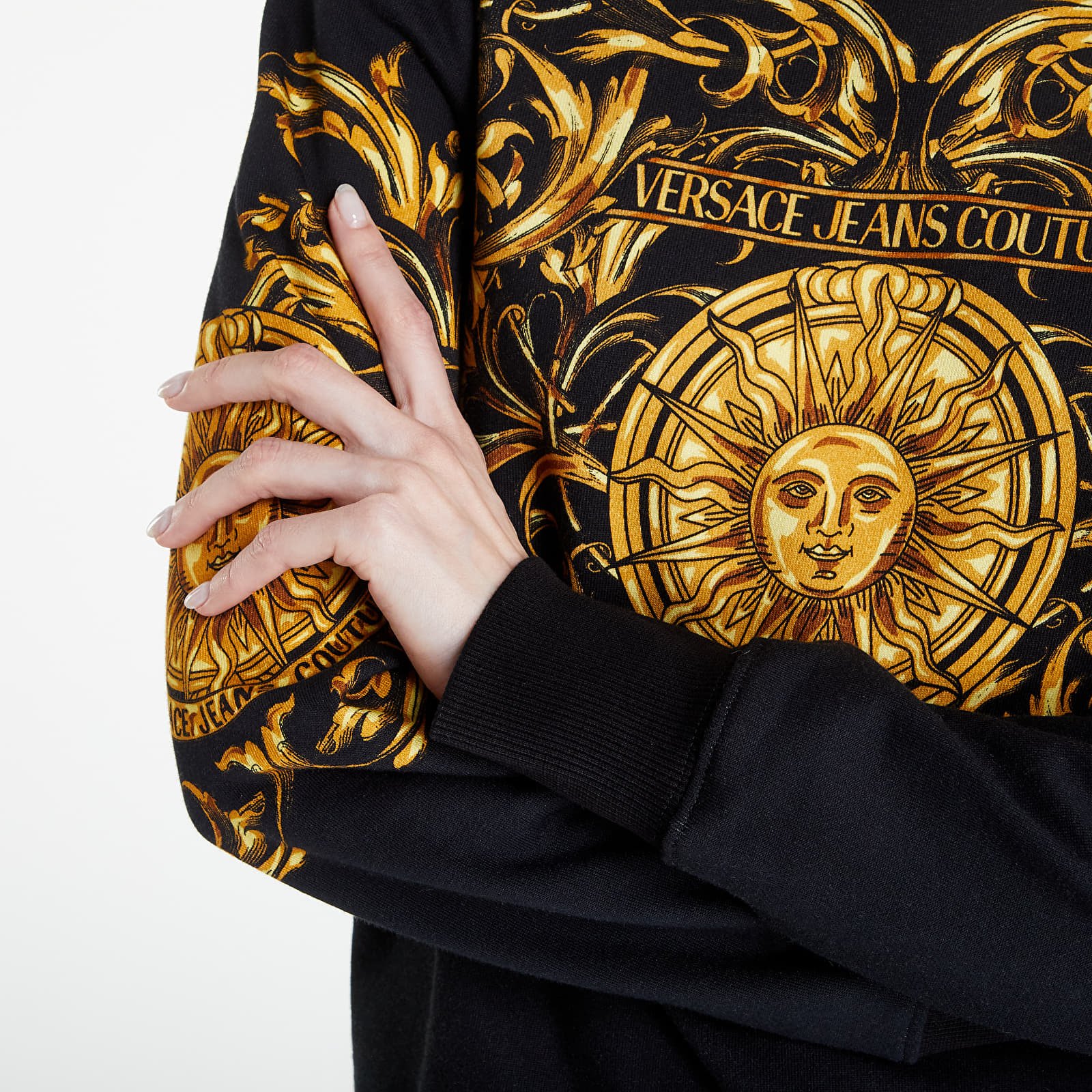 Couture Felpa Panel Baroque Sun Sweatshirt