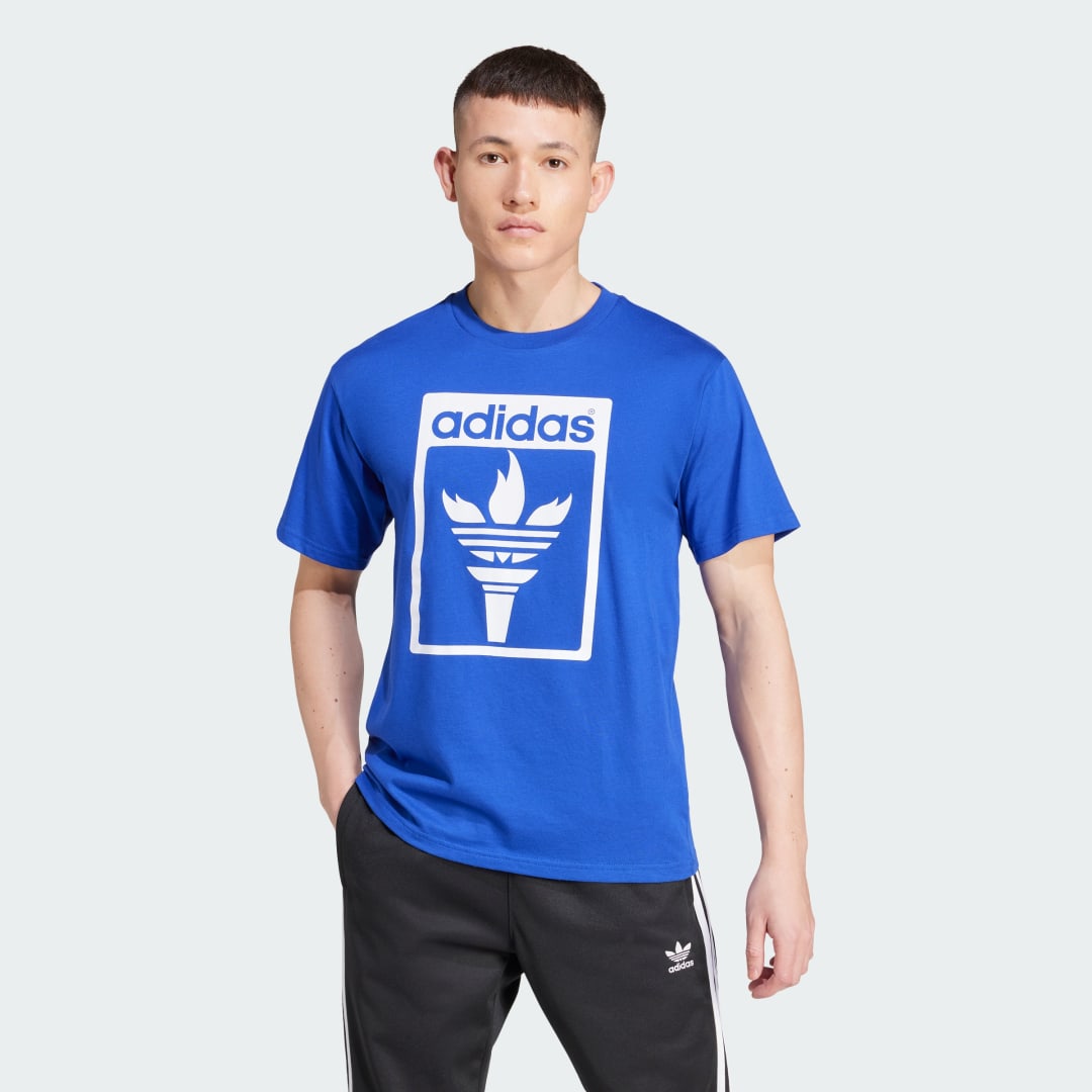 Tričko adidas Performance Trefoil Torch Modrá | JJ1221, 0