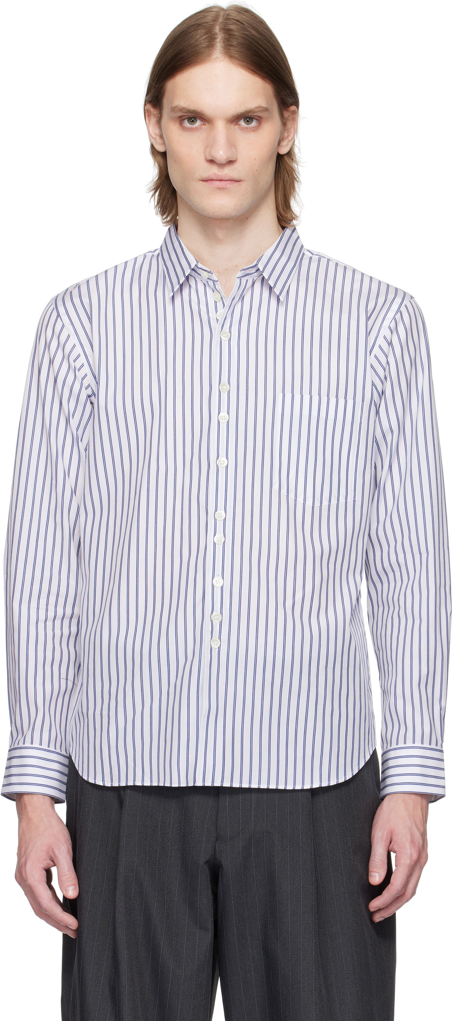 Košeľa Comme des Garçons Homme Deux Striped Shirt Biela | DO-B030-051, 0