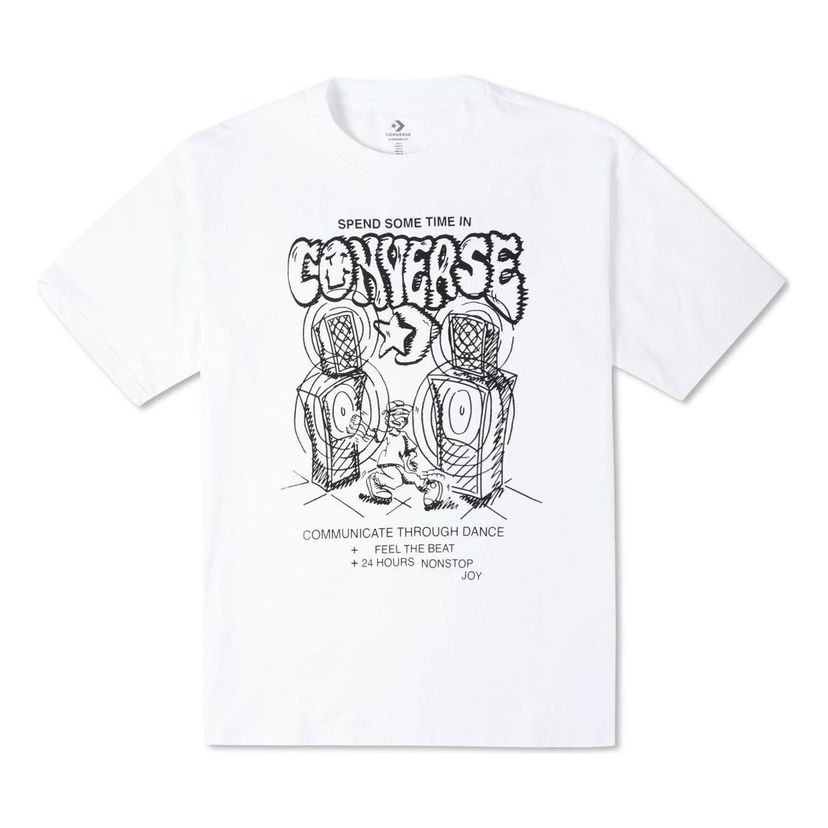 Tričko Converse Nonstop Joy Graphic T-Shirt Biela | 10023464-A01