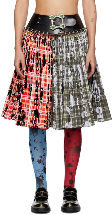 Sukňa Chopova Lowena Chopova Lowena Penstemon Carabiner Pleated Midi Skirt Rôznofarebný | 3136, 0