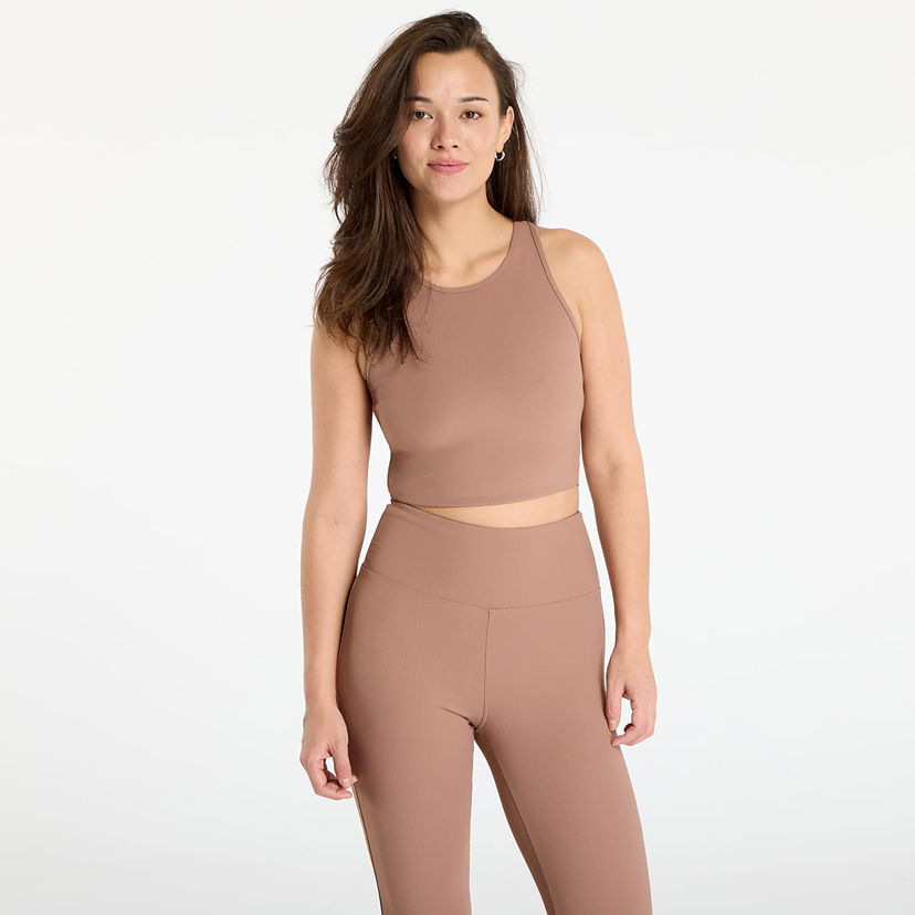 Crop Top Urban Classics Ribbed Sports Crop Top Béžová | TB7802-02803