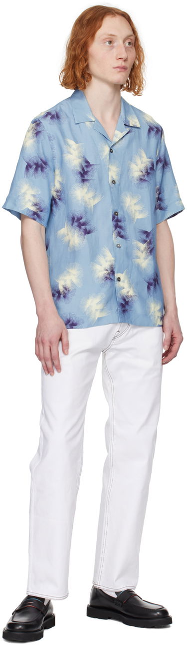 Košeľa Paul Smith Paul Smith Printed Resort Shirt Modrá | M1R-905U-M02229-40, 3