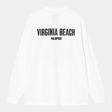 Tričko Carhartt WIP Clipse Virginia Beach World Tour Let God Sort'em Out Long Sleeve T-Shirt Biela | I035163_4, 1