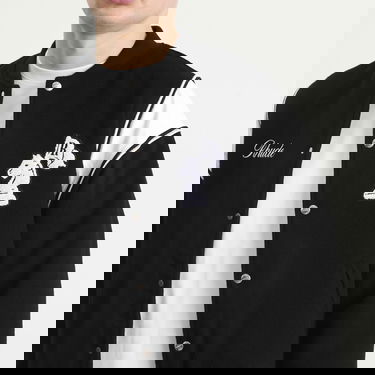 Bomber bunda Rhude Regista Varsity Bomber Jacket with Embroidered Chess Knight, Size Large Čierna | RHFW25JA01841-3186, 5