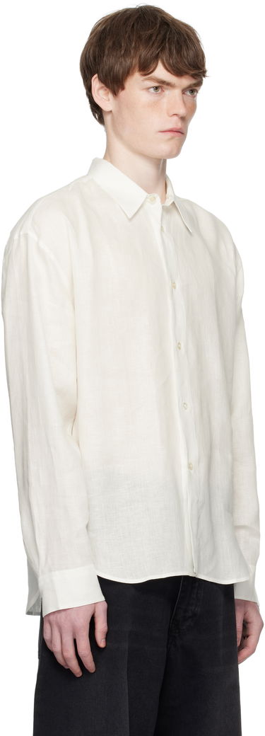 Košeľa Studio Nicholson Studio Nicholson Rafe Linen Shirt Čierna | RAFE SNM - 1402, 4